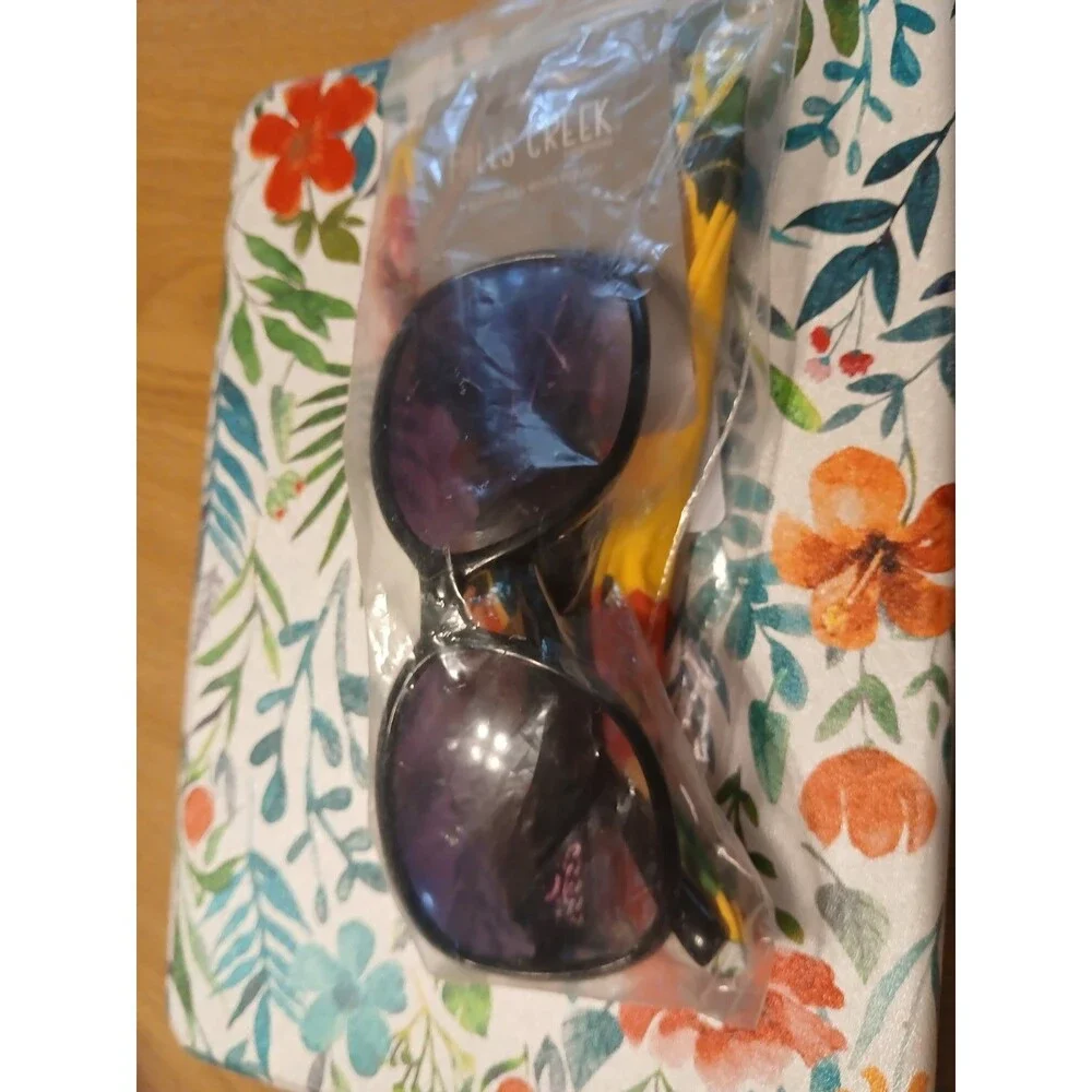 Brand New Falls Creek Sunglasses For Women Black Frame With Gradients Lens